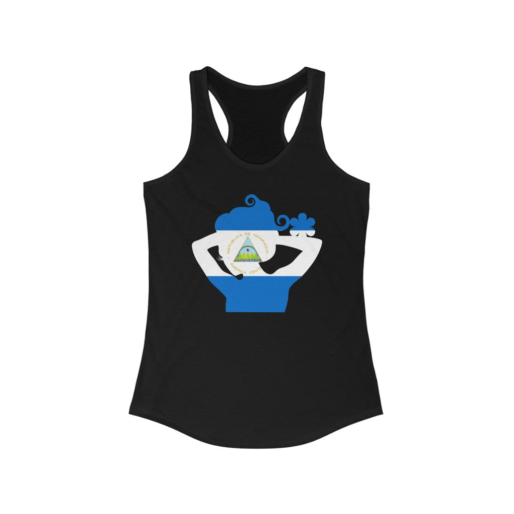 Nicaragua Lady Flag Tank – Women