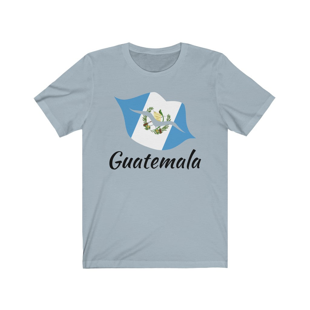 Guatemala Lips Flag Premium Tee 1 - Unisex