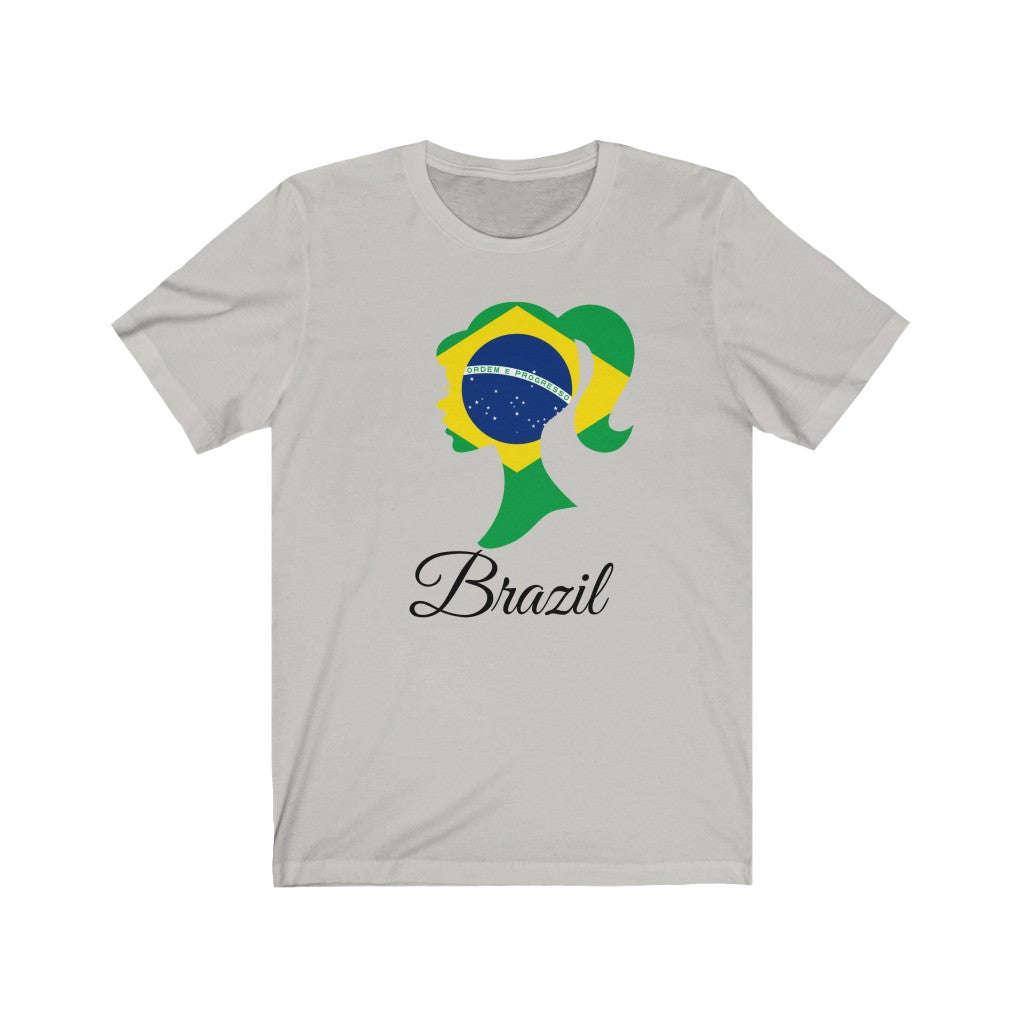 Brazil Girl Flag Premium Tee 1 - Unisex