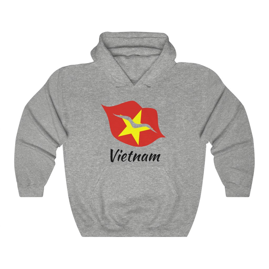 Vietnam Lips Flag Hoodie Sweatshirt 1 - Unisex