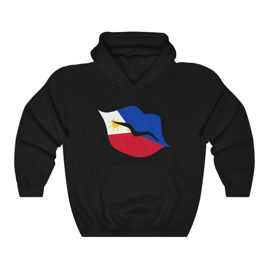 Philippines Lips Flag Hoodie Sweatshirt - Unisex