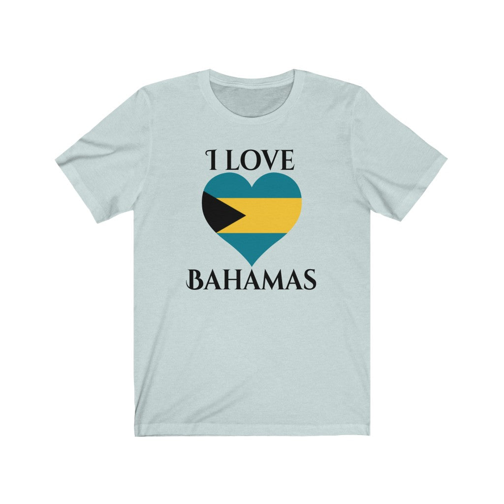 Bahamas Heart Flag Premium Tee 1 - Unisex