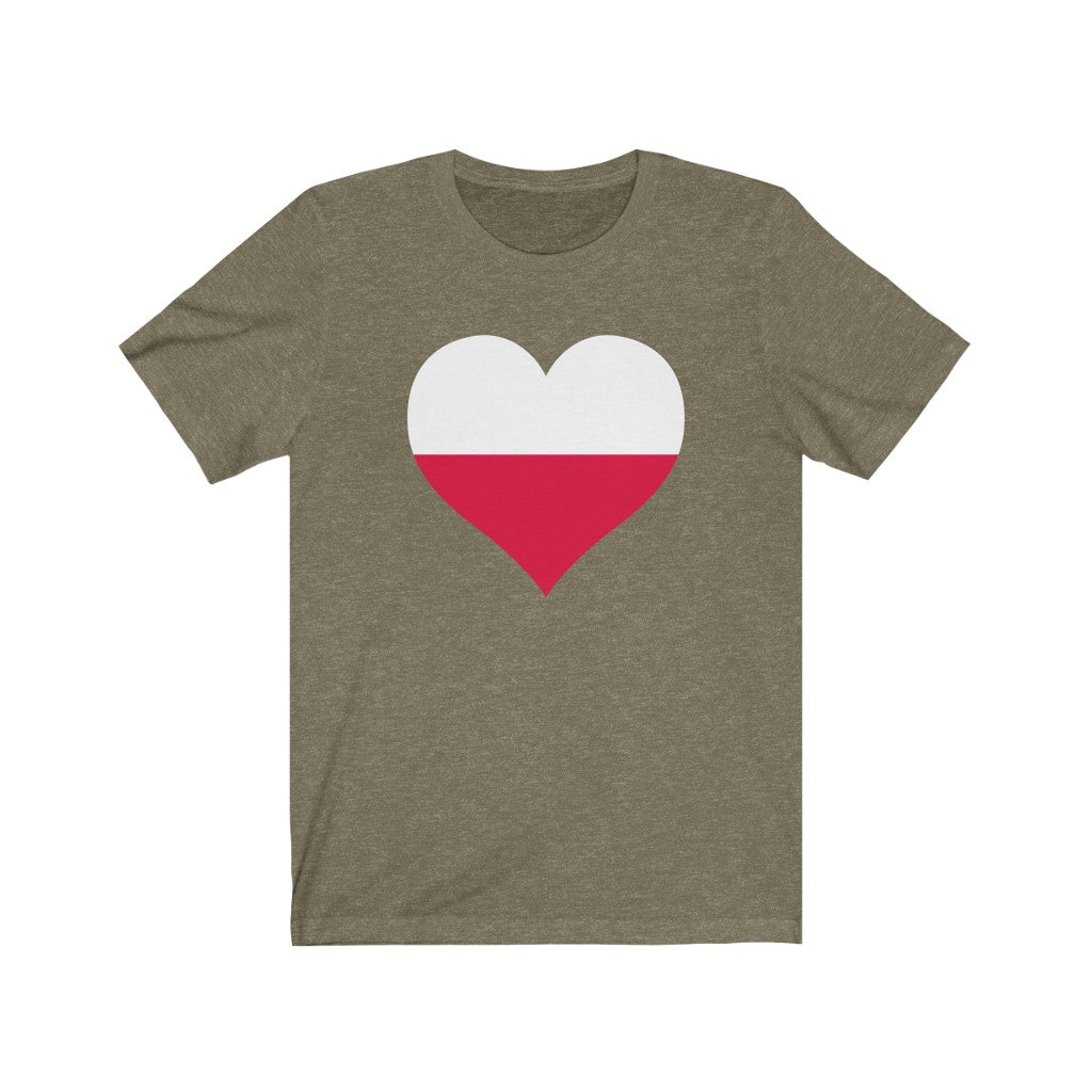 Poland Heart Flag Premium Tee - Unisex