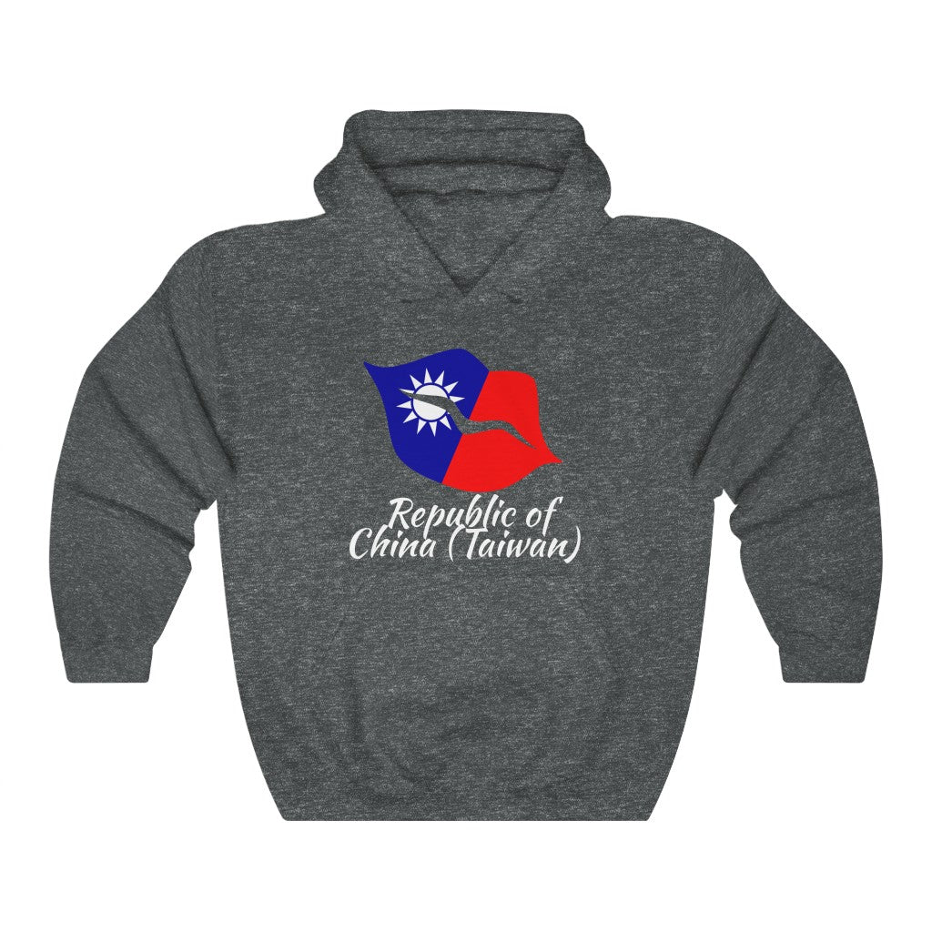 Republic of China - Taiwan Lips Flag Hoodie Sweatshirt 2 - Unisex