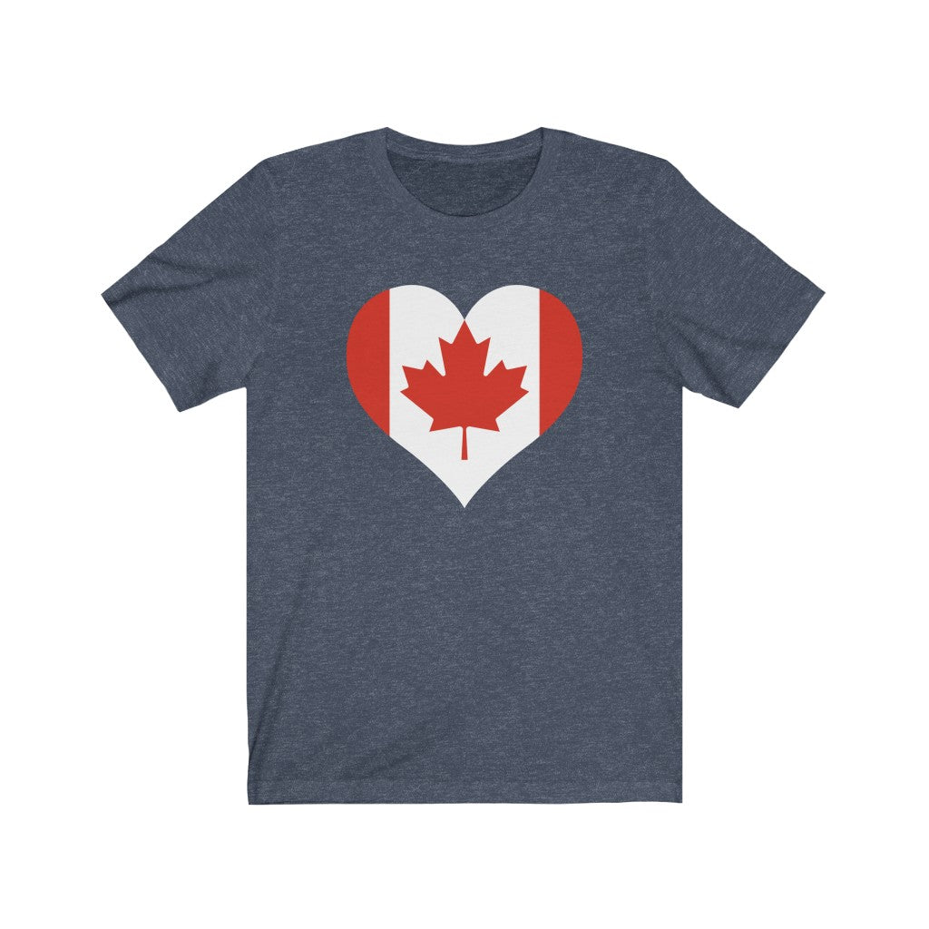 Canada Heart Flag Premium Tee - Unisex