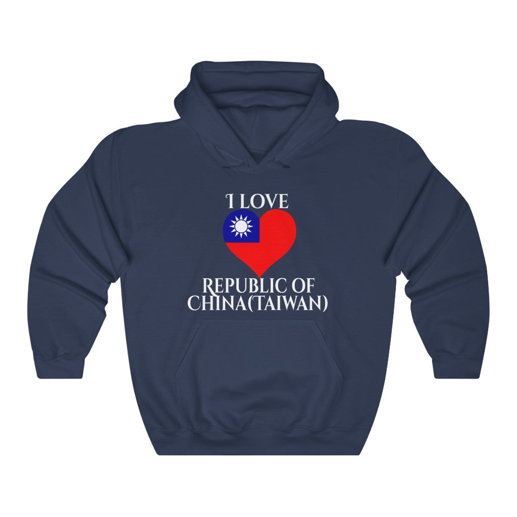 Republic of China - Taiwan Heart Flag Hoodie Sweatshirt 2 - Unisex