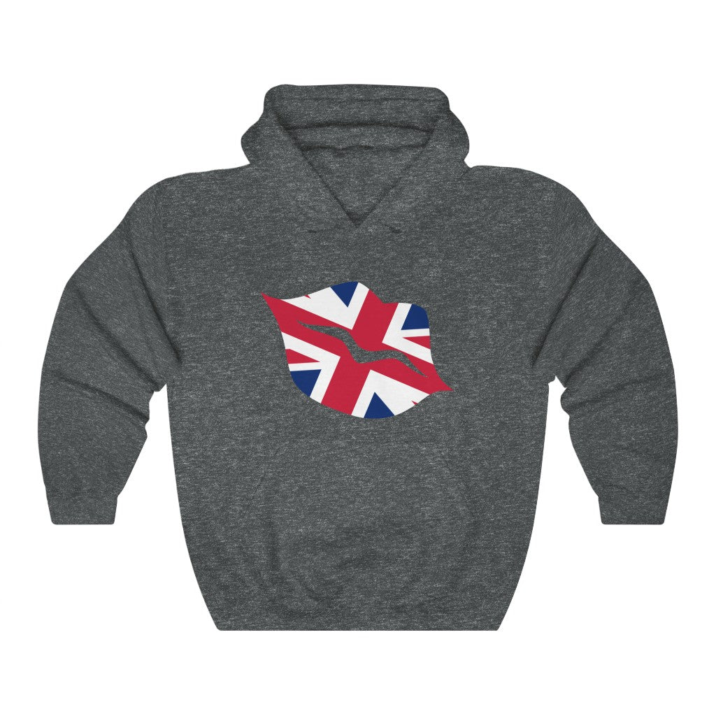 United Kingdom Lips Flag Hoodie Sweatshirt - Unisex