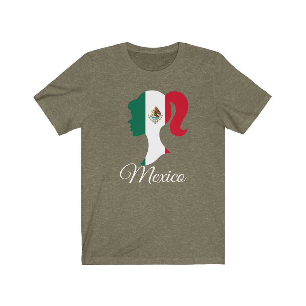 Mexico Girl Flag Premium Tee 2 - Unisex