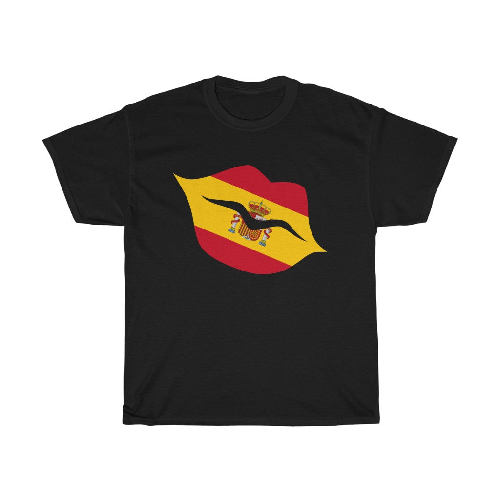 Spain Lips Flag Standard Tee - Unisex