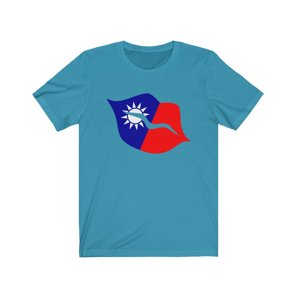 Republic of China - Taiwan Lips Flag Premium Tee - Unisex