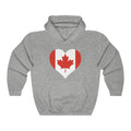 Canada Heart Flag Hoodie Sweatshirt - Unisex