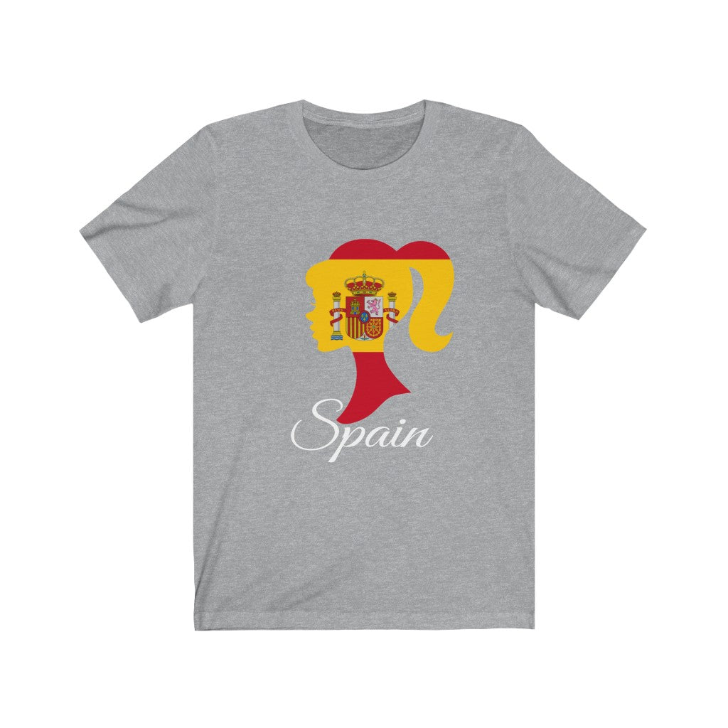 Spain Girl Flag Premium Tee 2 - Unisex