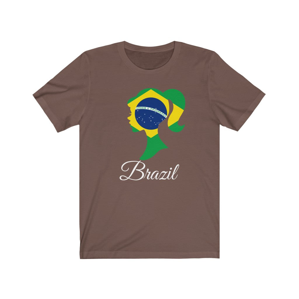 Brazil Girl Flag Premium Tee 2 - Unisex