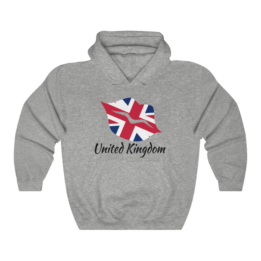 United Kingdom Lips Flag Hoodie Sweatshirt 1 - Unisex