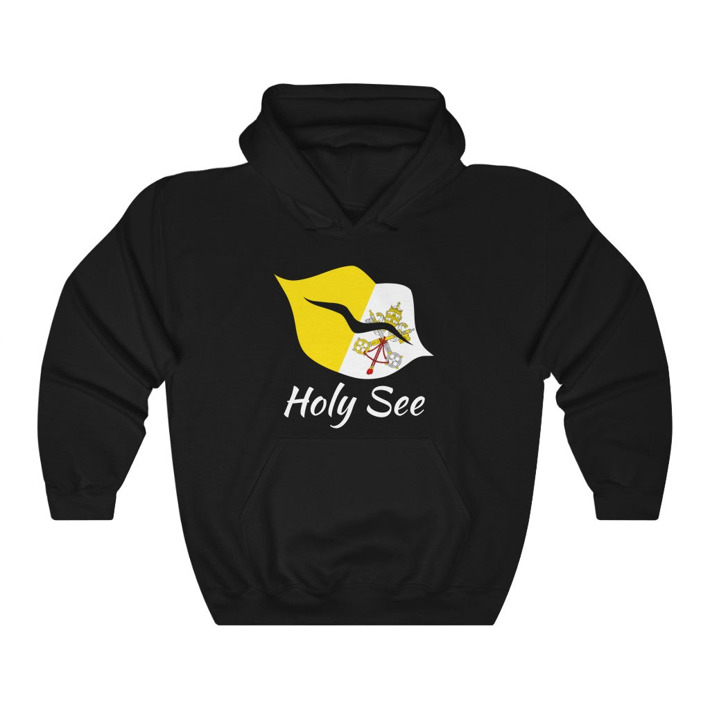 Holy See Lips Flag Hoodie Sweatshirt 2 - Unisex