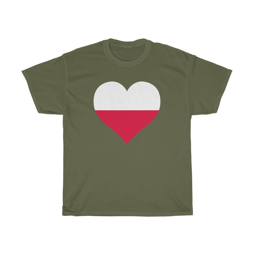 Poland Heart Flag Standard Tee - Unisex