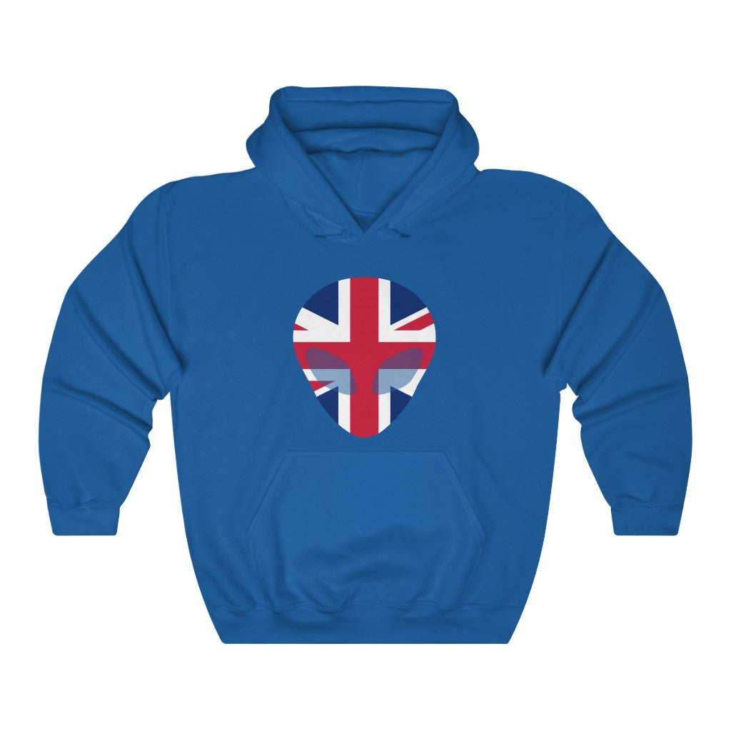United Kingdom Alien Flag Hoodie Sweatshirt - Unisex