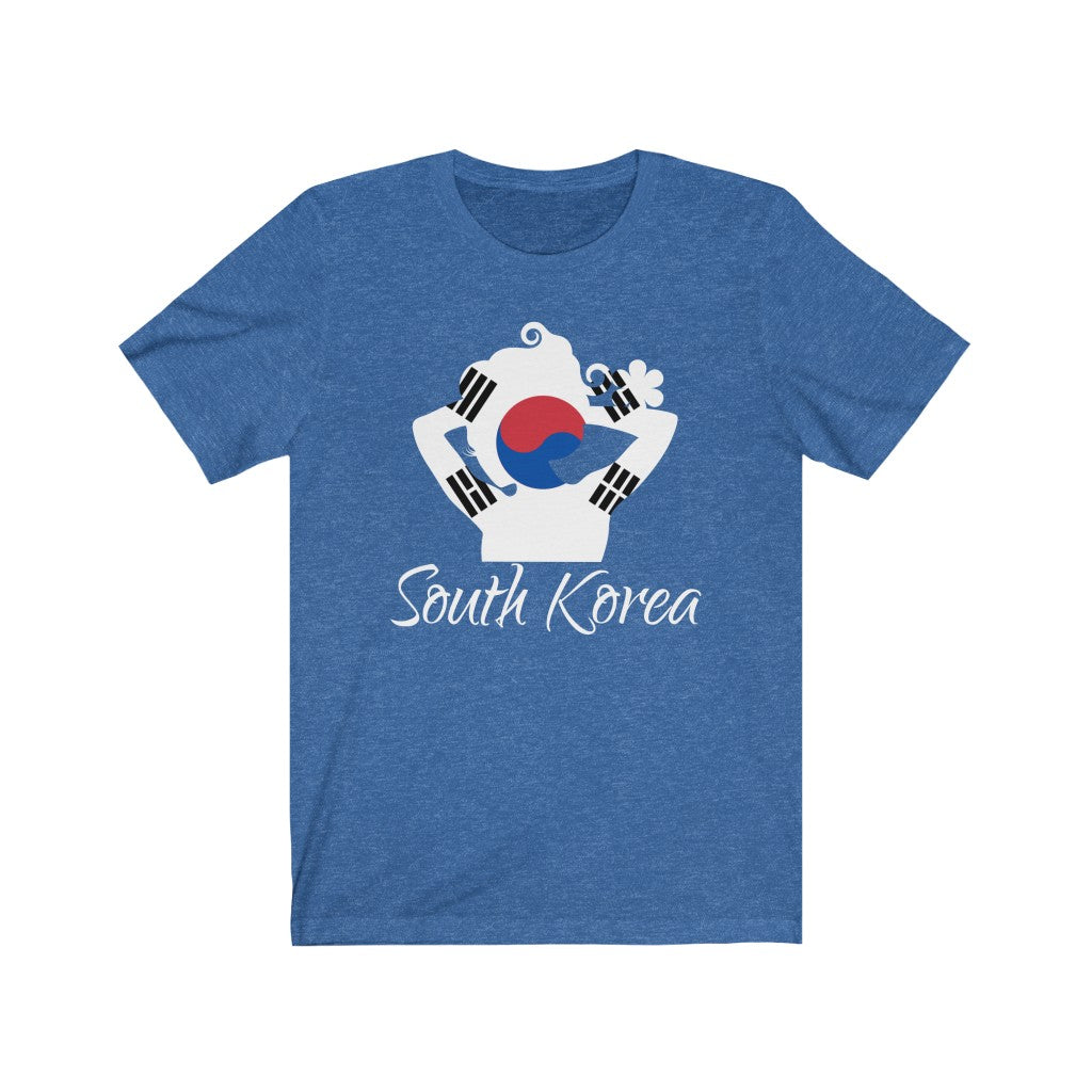 South Korea Lady Flag Premium Tee 2 - Unisex