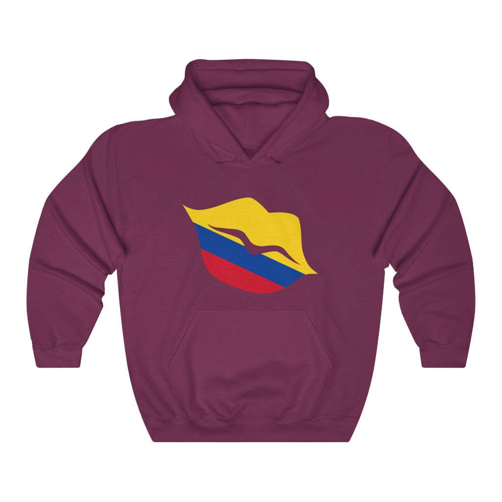 Colombia Lips Flag Hoodie Sweatshirt - Unisex