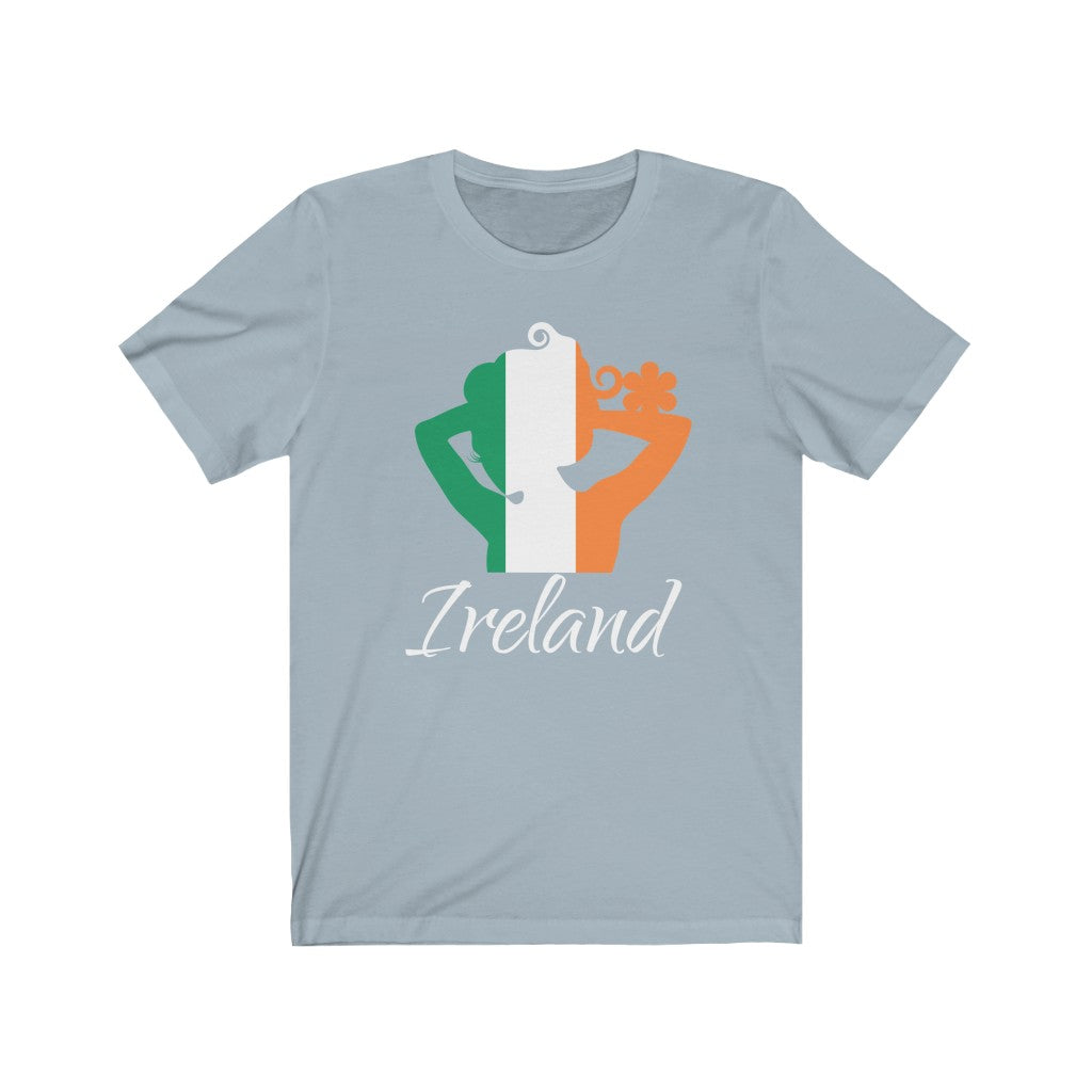 Ireland Lady Flag Premium Tee 2 - Unisex