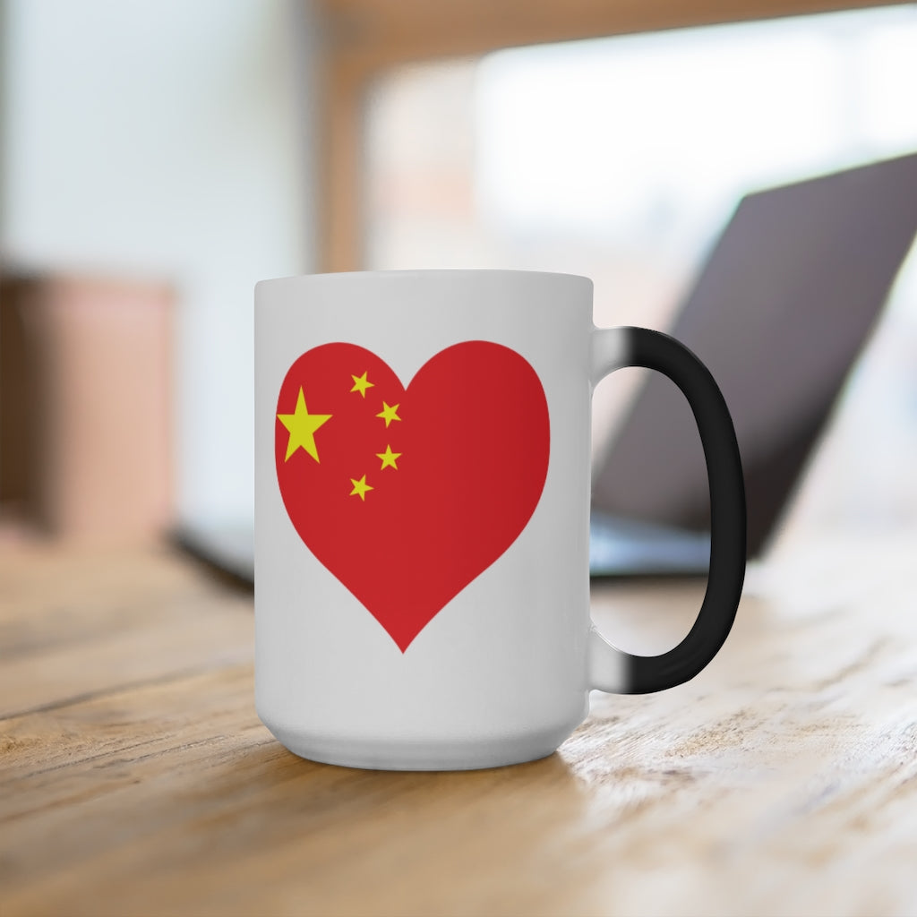 China Heart Color Changing Mug