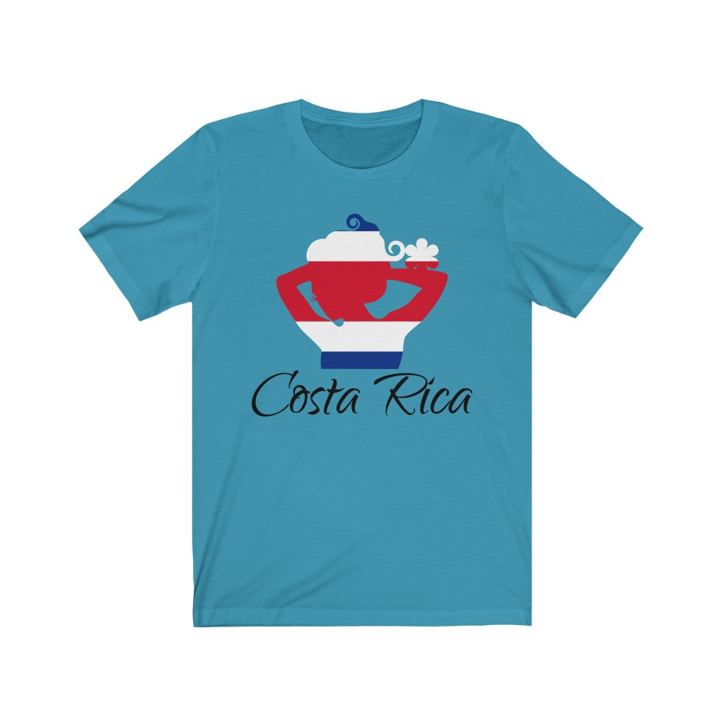 Costa Rica Lady Flag Premium Tee 1 - Unisex