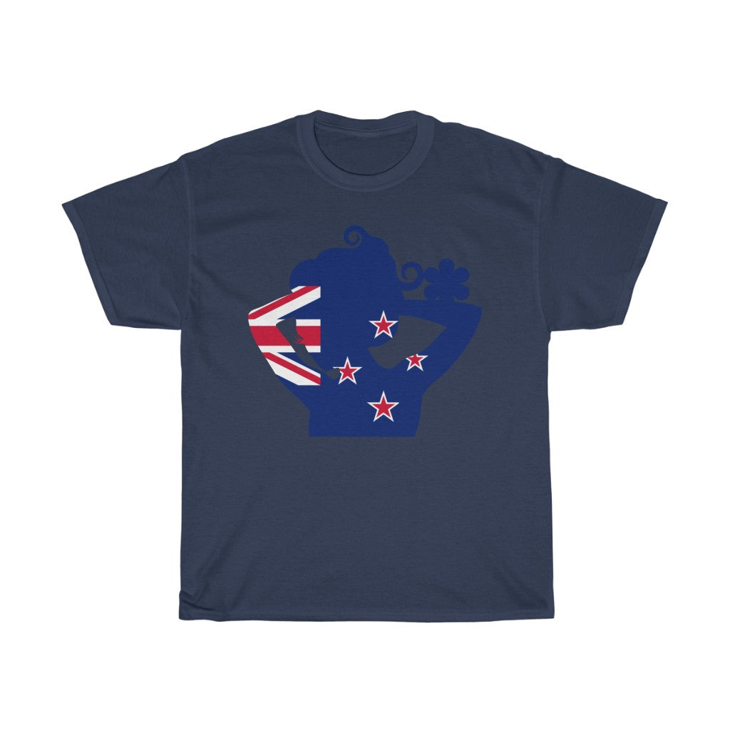 New Zealand Lady Flag Standard Tee - Unisex