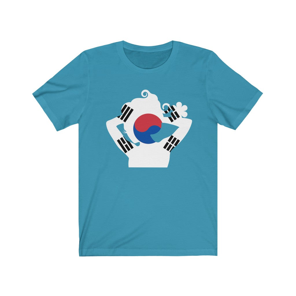 South Korea Lady Flag Premium Tee - Unisex