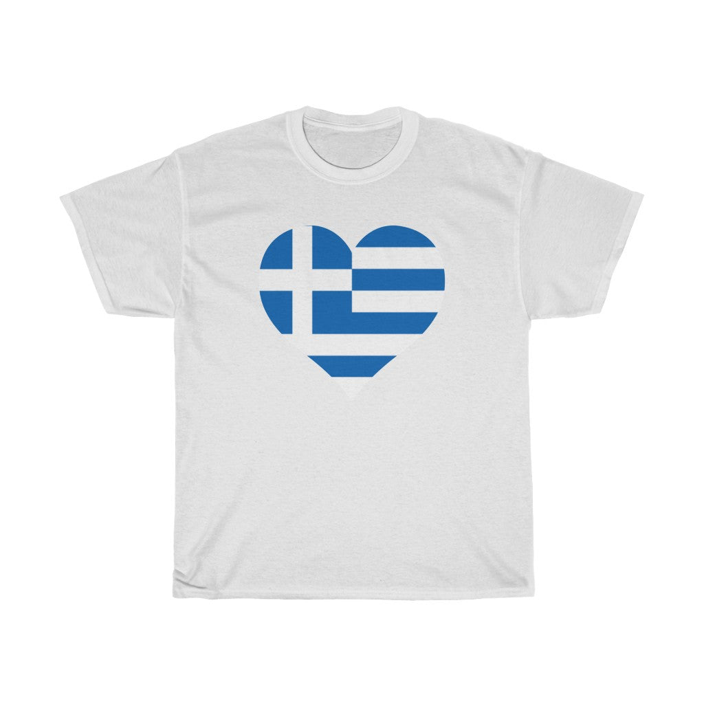 Greece Heart Flag Standard Tee - Unisex