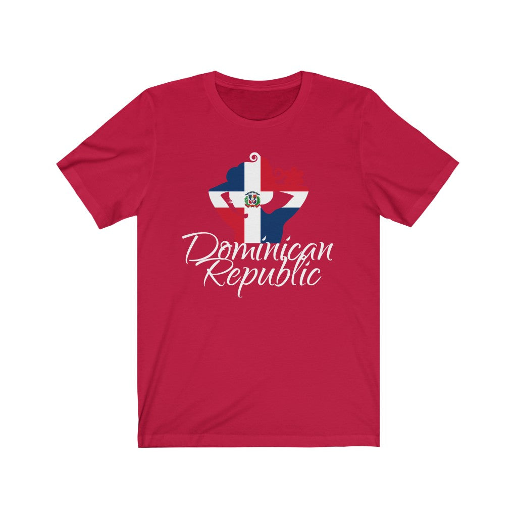 Dominican Republic Lady Flag Premium Tee 4 - Unisex