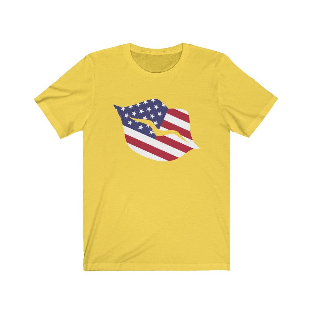 United States of America Lips Flag Premium Tee - Unisex