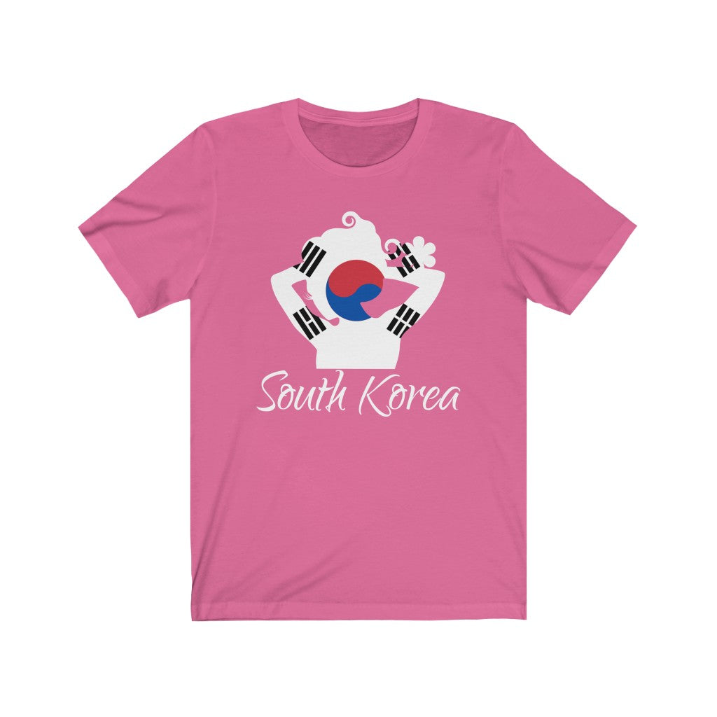 South Korea Lady Flag Premium Tee 2 - Unisex