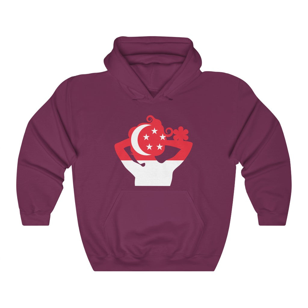 Singapore Lady Flag Hoodie Sweatshirt - Unisex