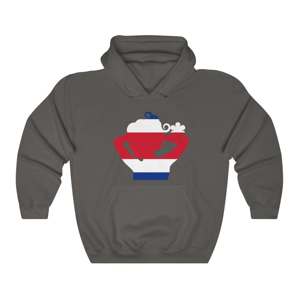 Costa Rica Lady Flag Hoodie Sweatshirt - Unisex
