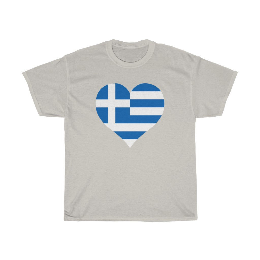 Greece Heart Flag Standard Tee - Unisex