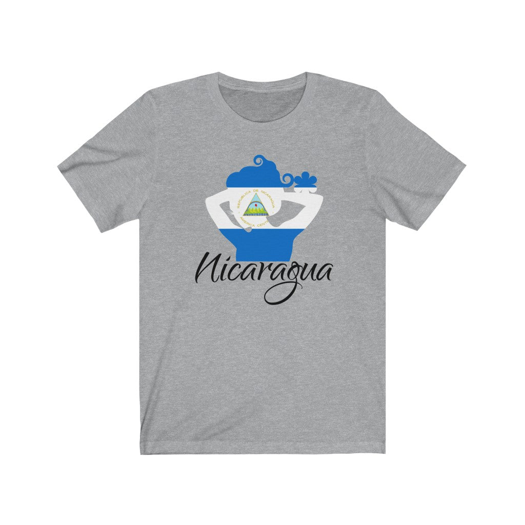 Nicaragua Lady Flag Premium Tee 1 - Unisex