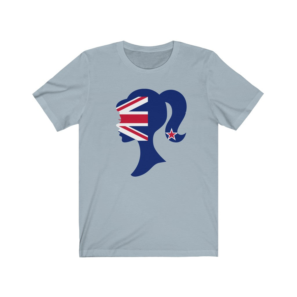 New Zealand Girl Flag Premium Tee - Unisex