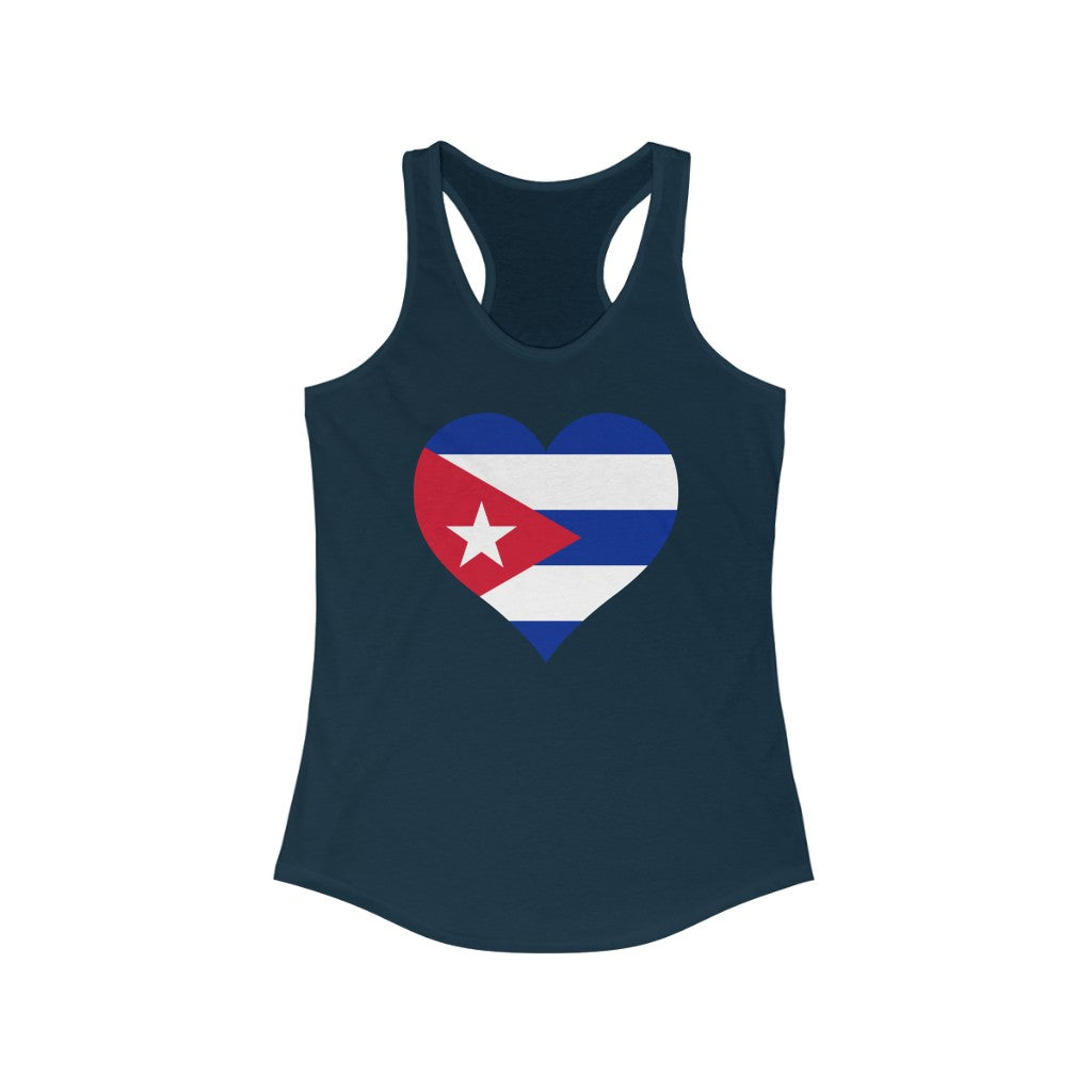 Cuba Heart Flag Tank - Women