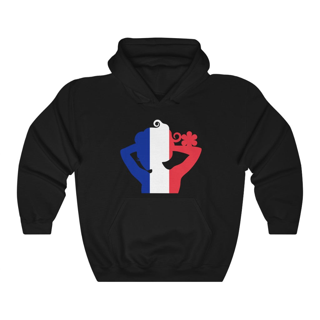 France Lady Flag Hoodie Sweatshirt - Unisex