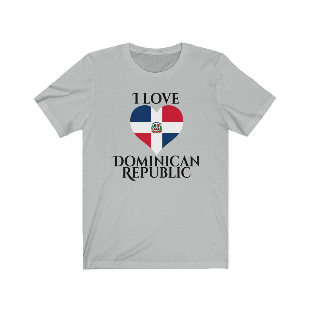 Dominican Republic Heart Flag Premium Tee 1 - Unisex