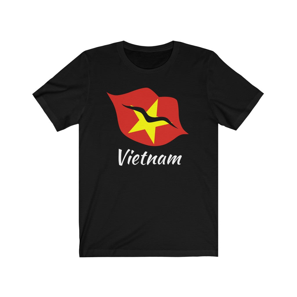 Vietnam Lips Flag Premium Tee 2 - Unisex