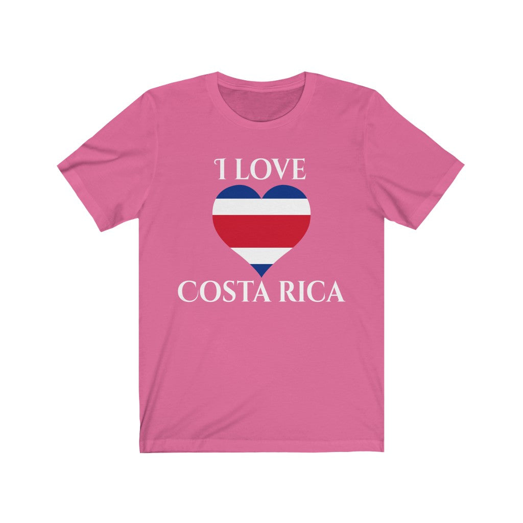 Costa Rica Heart Flag Premium Tee 2 - Unisex