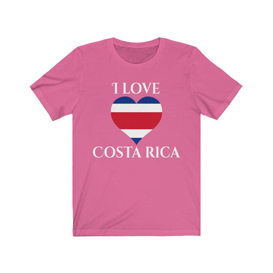 Costa Rica Heart Flag Premium Tee 2 - Unisex