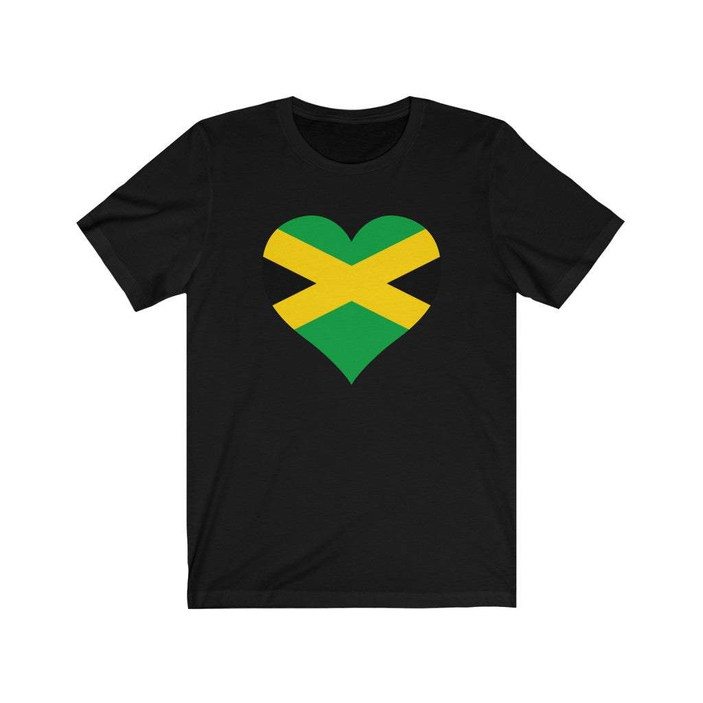 Jamaica  Heart Flag Premium Tee - Unisex
