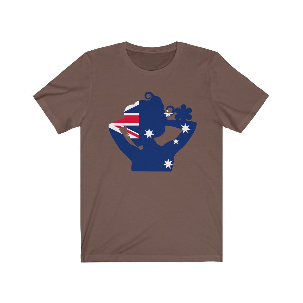 Australia Lady Flag Premium Tee - Unisex