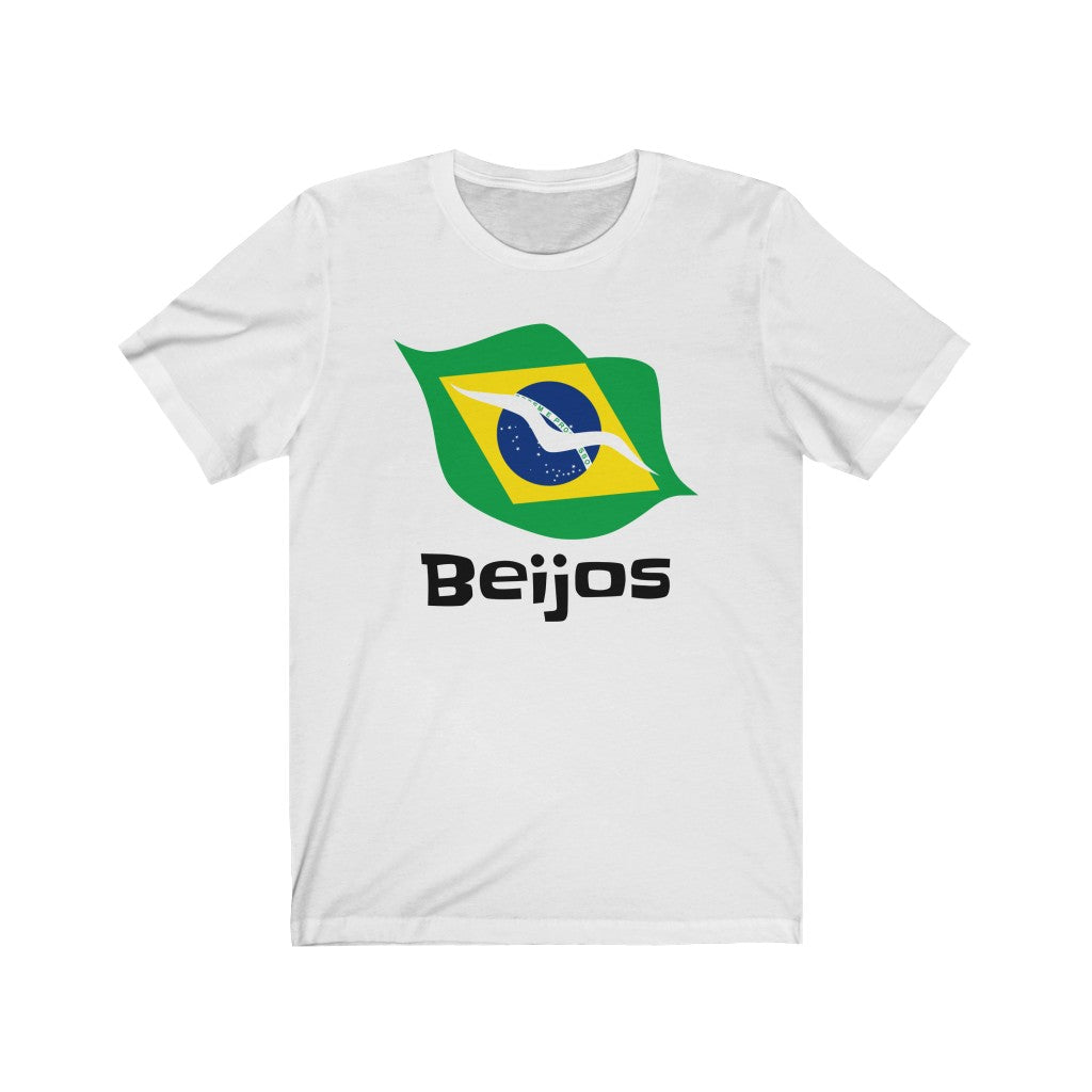 Brazil (Beijos) Lips Flag Premium Tee 1 - Unisex