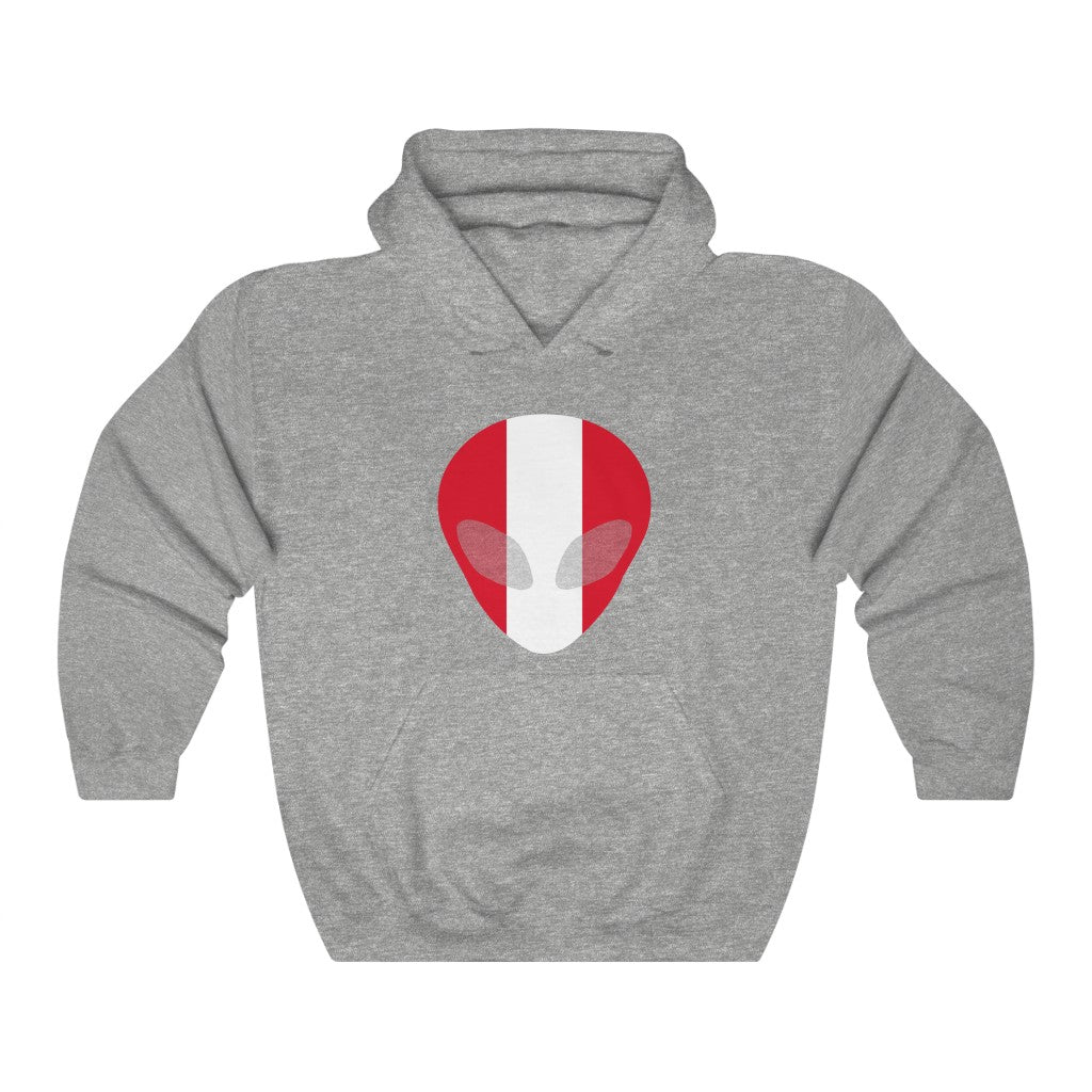 Peru Alien Flag Hoodie Sweatshirt - Unisex