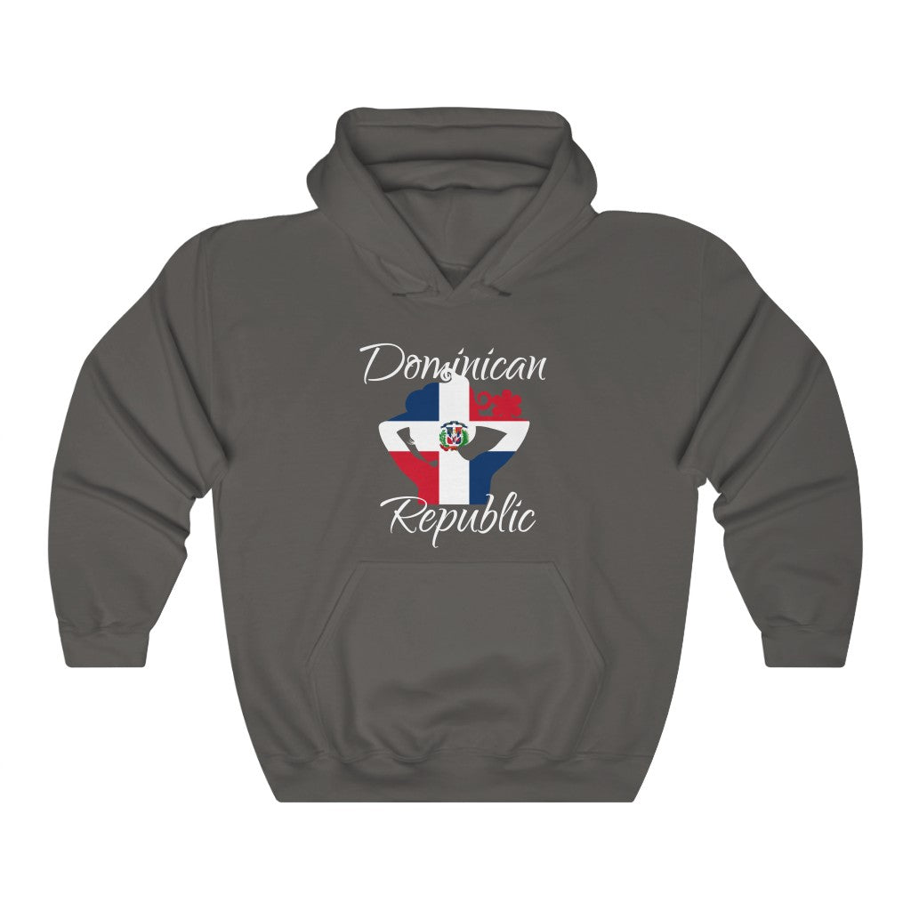 Dominican Republic Lady Flag Hoodie Sweatshirt 2 - Unisex