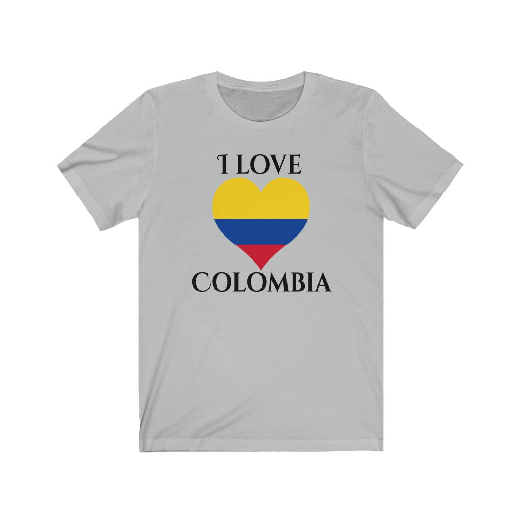 Colombia Heart Flag Premium Tee 1 - Unisex