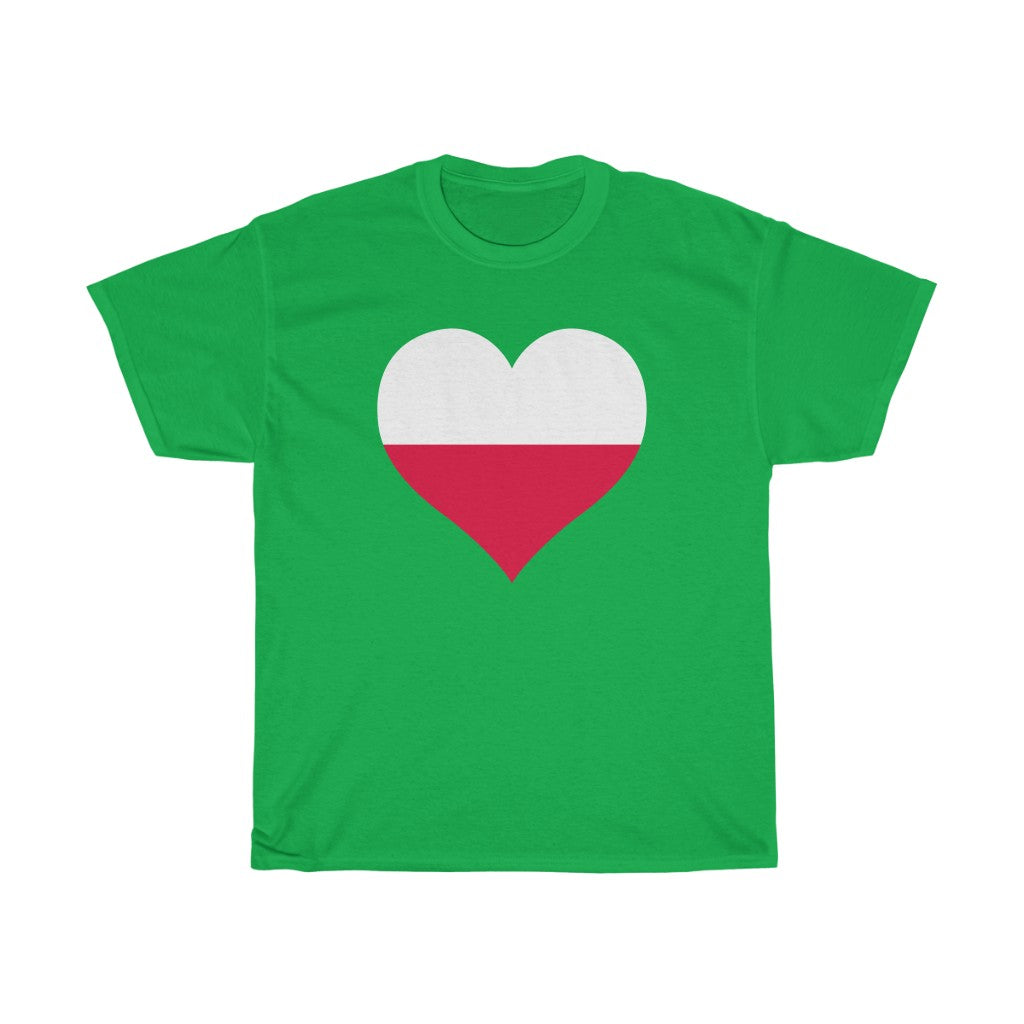 Poland Heart Flag Standard Tee - Unisex